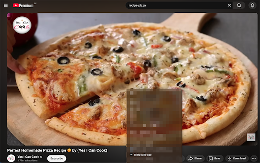YouTube to Recipe :: Extract recipes from YouTube cooking videos with one click