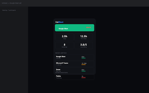 UnMeet :: Measure the real cost of your meetings. Know which ones to kill.