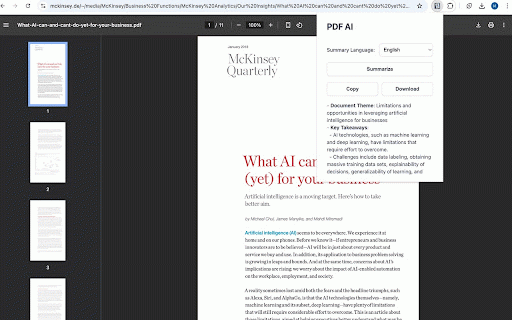 AI PDF/Web Summary Free :: Summarize PDF and web pages with AI. Get references easily