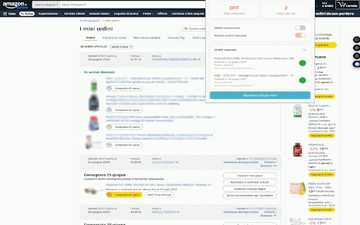 Amazon Order Cleaner :: Nascondi ordini dalla cronologia di Amazon per una migliore organizzazione