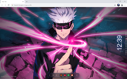 Satoru Gojo JJK HD Wallpaper New Tab :: Customize new tab with gojo wallpaper extension and display jujutsu kaisen you admire in your background.