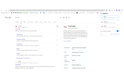 CopyClick — One-Click Text Copy :: Instantly copy any text with a single click. Hover icons, floating buttons, or always-visible — you choose.