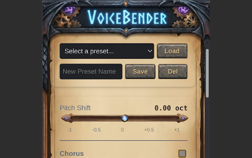 VoiceBender :: Real-time microphone effects for Discord & Google Meet
