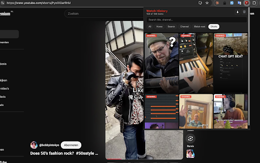 YouTube Watch History Pro :: Automatically logs every YouTube video you see in your feed, search, channels, and Shorts. 100% local, no tracking.