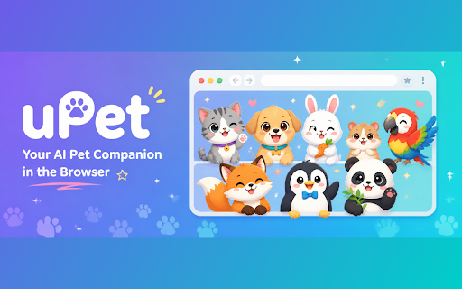 uPet - AI Virtual Pet & Chatbot Companion :: Adopt a cute AI virtual pet in your browser! Chat with GPT, Claude & Gemini, daily check-ins, mood journal, mini-games & more.