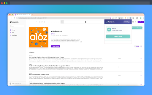 CastLoom - Apple Podcasts Downloader :: Download Apple Podcasts artwork, episodes, and metadata directly from podcast pages