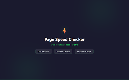 Page Speed Checker :: PageSpeed Insights analyzer showing Core Web Vitals and performance scores. Free, instant, no account needed.