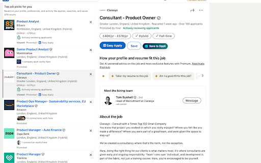 Oppli Saver :: Save LinkedIn jobs & contacts into Oppli.