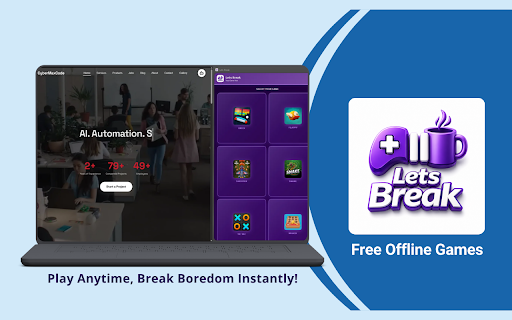 Lets Break :: Play quick games in Chrome side panel.