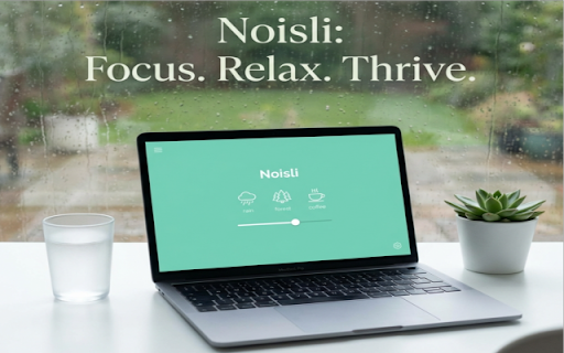Noisli: Focus Sounds & Timer :: Your digital place for focus. Listen to background sounds to mask annoying noises and help you focus while you work, study or relax.