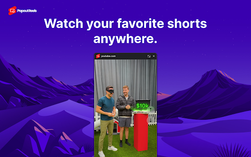 Popout Shorts :: Watch YouTube Shorts in a floating, resizable, always-on-top window with playback controls and autoplay for nonstop entertainment.