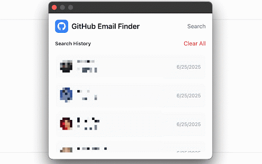 GitHub Email Finder :: A browser extension to find GitHub user's email address by username