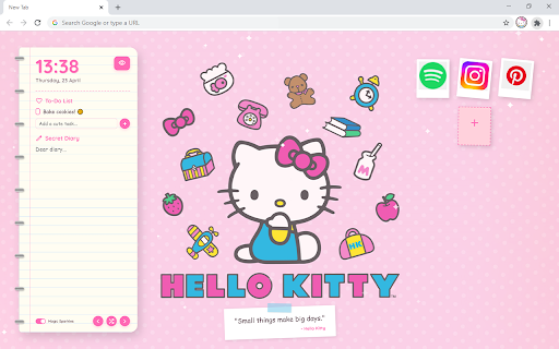 Hello Kitty Aesthetic HD Wallpaper New Tab :: Customize new tab with hello kitty extension and display aesthetic wallpaper you admire in your background.