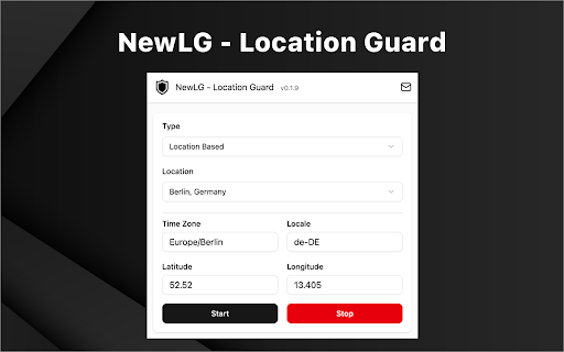 NewLG - Location Guard :: Spoof time zone, geolocation & locale. Protect your privacy by preventing websites from tracking your real location.