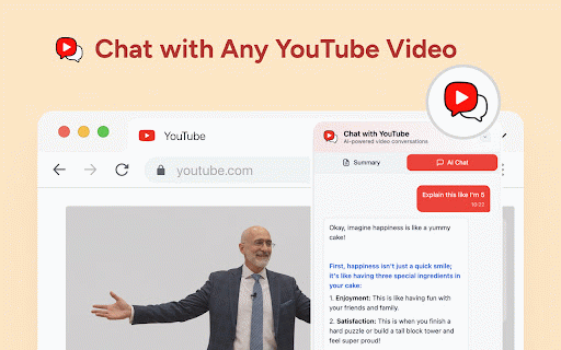Ask YouTube Videos - AI Summarizer & Chat by TunePaw :: AI-powered chat assistant for YouTube videos