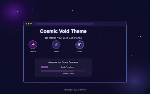 Cosmic Void Theme :: Transform your browsing into mysterious cosmic experience with nebulae and starfields