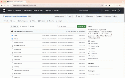 GitRepoTools :: Essential tools for GitHub repositories - Web IDE integration, documentation, and repository insights