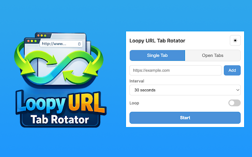 Loopy URL Tab Rotator :: Automatically rotate through web pages or browser tabs on a timer