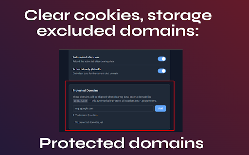 Cleaner - Cache & Cookie Clean for Chrome :: Clear cache, cookies & browser data in 1 click. No login needed. Works perfectly on current tab or all sites. Privacy-first.