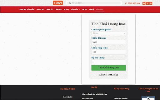 HAVI Vietnam - Trang chủ :: Mở nhanh trang chủ website HAVI Vietnam (havivietnam.com) chỉ với một cú nhấp chuột.