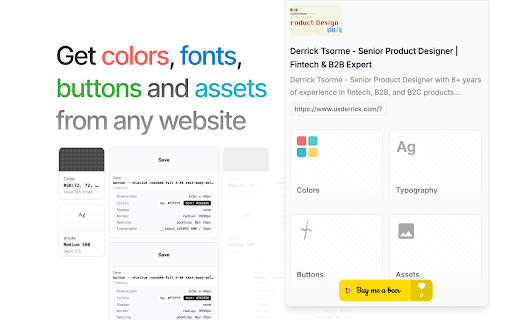 Components.lol :: Extract design tokens from any website