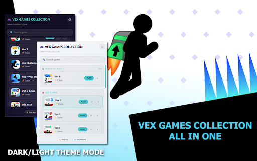 Vex Games Collection - All in One :: Play all Vex games (Vex 3,4,5,6,7,8,9, X3M, Challenges) directly in your browser. Unofficial collection.