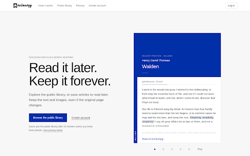 ArchiveApp: Save articles :: Save web articles and images to your hosted ArchiveApp reading library.