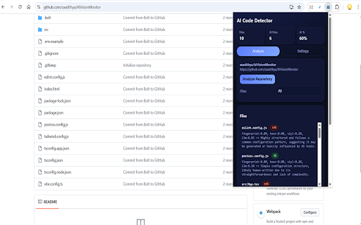 AI Code Detector Pro :: Professional AI code detection for GitHub repositories using GPT-5
