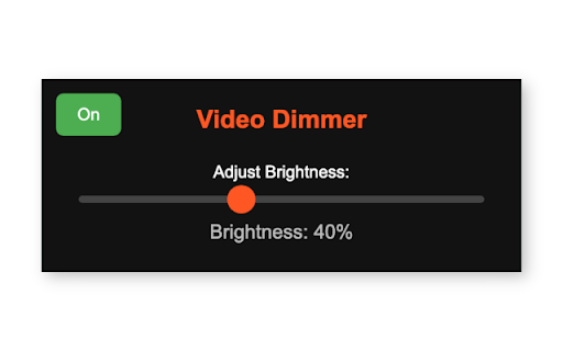 Video Dimmer :: Adjust the brightness of videos on any webpage.