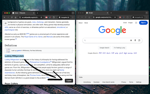 AutoCopy Plus :: Automatically copy selected text from any website.