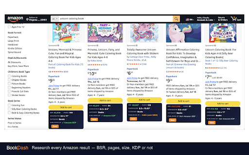 BookDash Extension :: BookDash browser extension — sign in with your BookDash account to research Amazon KDP right in your browser.