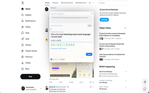 Aha Translator - Learn to Write English with Dictation :: Write English on your own with AI-guided dictation — in emails, messages and posts. Side-by-side translation helps you read.
