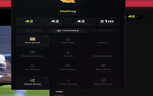 ReelRot :: Track every reel and short you scroll across Instagram, YouTube, Facebook & TikTok. Watch your brain rot in real-time.