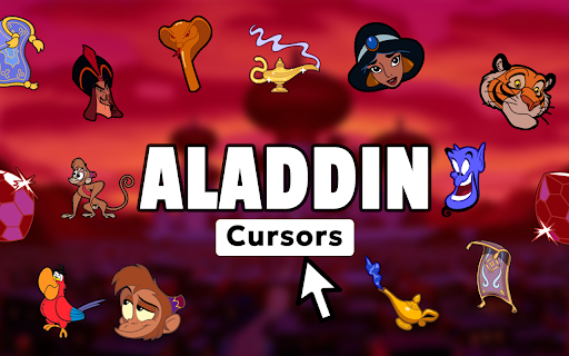 Aladdin Cursor - Disney Movie Cursor for Chrome :: Explore Internet with Aladdin cursors. Perfect for fans of Genie, magic carpets & Arabian Nights adventures!