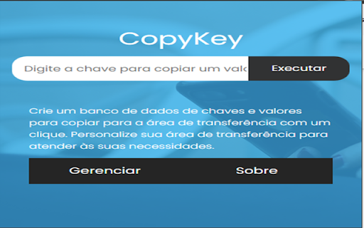CopyKey :: Crie um banco de dados de chaves e valores para copiar para a área de transferência com um clique