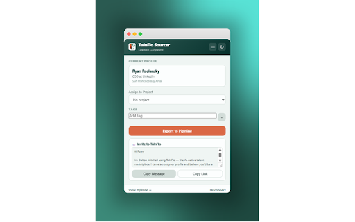 TalnFlo :: Verified candidate data from TalnFlo — right inside your ATS.