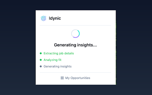 Idynic Job Saver :: Save jobs to Idynic with one click