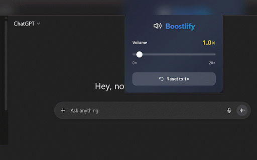 Boostlify: Volume booster for ChatGpt, Youtube :: Boostlify instantly amplifies web audio for ChatGPT voice and YouTube