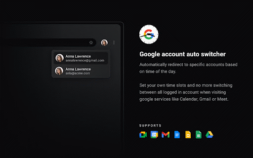Google account auto switcher :: Automatically switches between Google accounts based on time of day