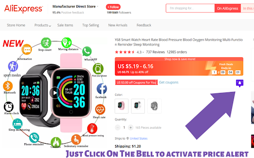 Aliexpress Price Tracker :: Price Tracker: don't miss any special offers of any selected product