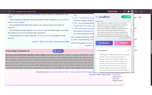 LocalSum - Offline AI Summarizer & PII Redactor :: 100% private text summarization and PII redaction using local AI. No cloud APIs, fully offline.