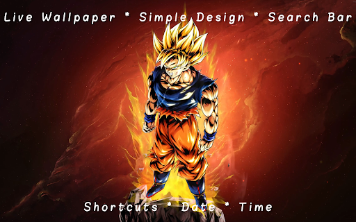 Super Saiyan Goku Dragon Ball Live Wallpaper :: Channel the unstoppable power of Super Saiyan Goku every time you open a new tab!