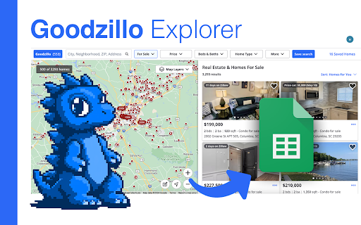 Goodzillo Explorer - Zillow data export to Excel :: Easily export property listings from Zillow to XLSX