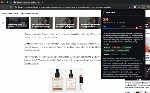 SpinCheck :: Detect political bias in news articles you're reading — powered by Claude AI.