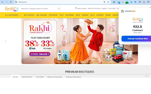 CleverBazaar :: Automatically activate cashback and find the best coupons while you shop.
