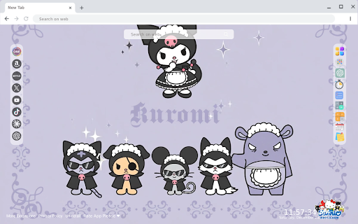Sanrio Kuromi & Friends Retro Purple Live Wallpaper :: Transform your new tab with Sanrio Kuromi & Friends in retro purple! Enjoy vibrant HD live wallpapers for a playful vibe.