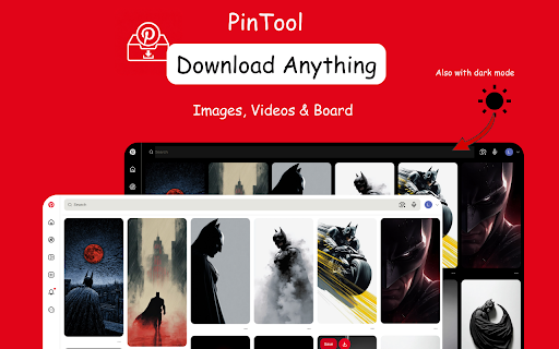 pintool : Pinterest Image, video & Board Downloader :: Download Pinterest images, videos, and entire boards effortlessly. Bulk download pins, save media, and use dark mode.