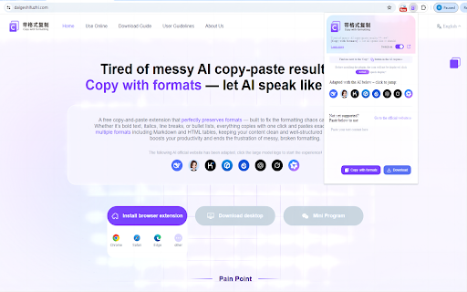 Copy With Format :: Copy With Format For AI Assistants