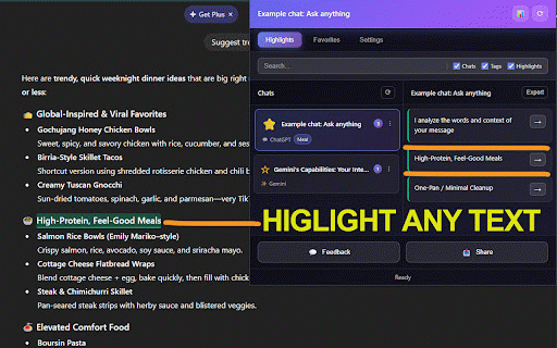 Snippet Highlighter For ChatGPT, Gemini, and Claude :: Enhanced note-taking and text highlighting for ChatGPT, Gemini, and Claude with cloud sync