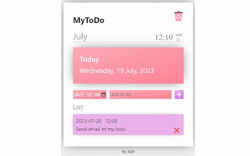 MyToDo by zzzt :: Stay organized. Never miss a task. MyToDo helps you manage your to-do lists efficiently. Boost your productivity now.